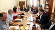 Primer encuentro. El gobierno provincial se reunió el martes con dirigentes estatales de ATE y Upcn.