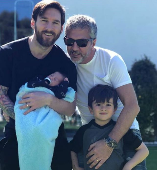 Messi celebró las Pascuas y compartió una foto en familia
