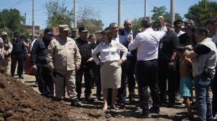 La ministra Bullrich en su último paso por Rosario.