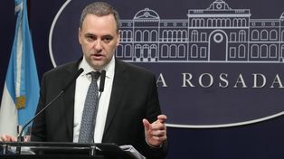 El vocero presidencial Manuel Adorni.