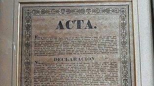 La Aduana recuperó un impreso original de la declaración de la Independencia de 1816