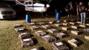 Narcoaviones. Por mes, la organización recibía y distribuía unas cuatro toneladas de cocaína.