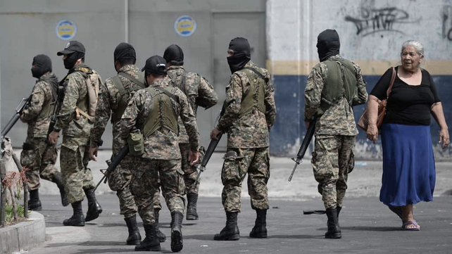 El ejército salvadoreño es el principal protagonista de la guerra contra las maras.