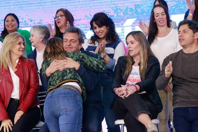 El precandidato a presidente de Unión por la Patria Sergio Massa