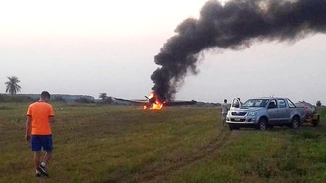 El avión hidrante era parte de la flota contratada por el Gobierno correntino que combate los incendios.