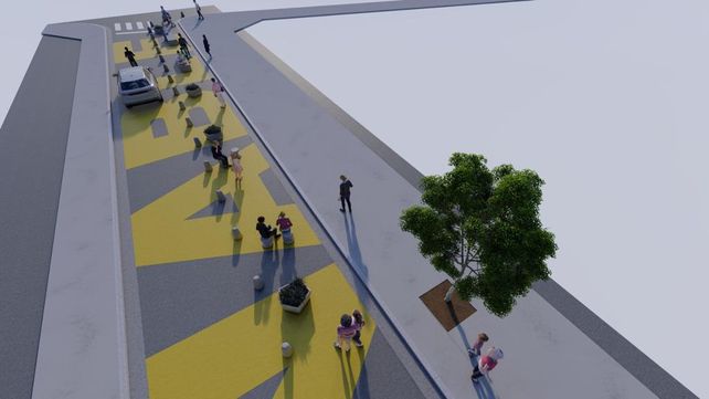 Transformación del centro: San Martín tendrá prioridad para peatones