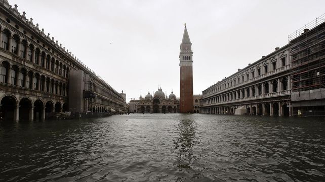 Las peores inundaciones en la última década en Venecia