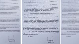 Tendrá el castigo divino: la dura carta del hermano del asesino de Agustina