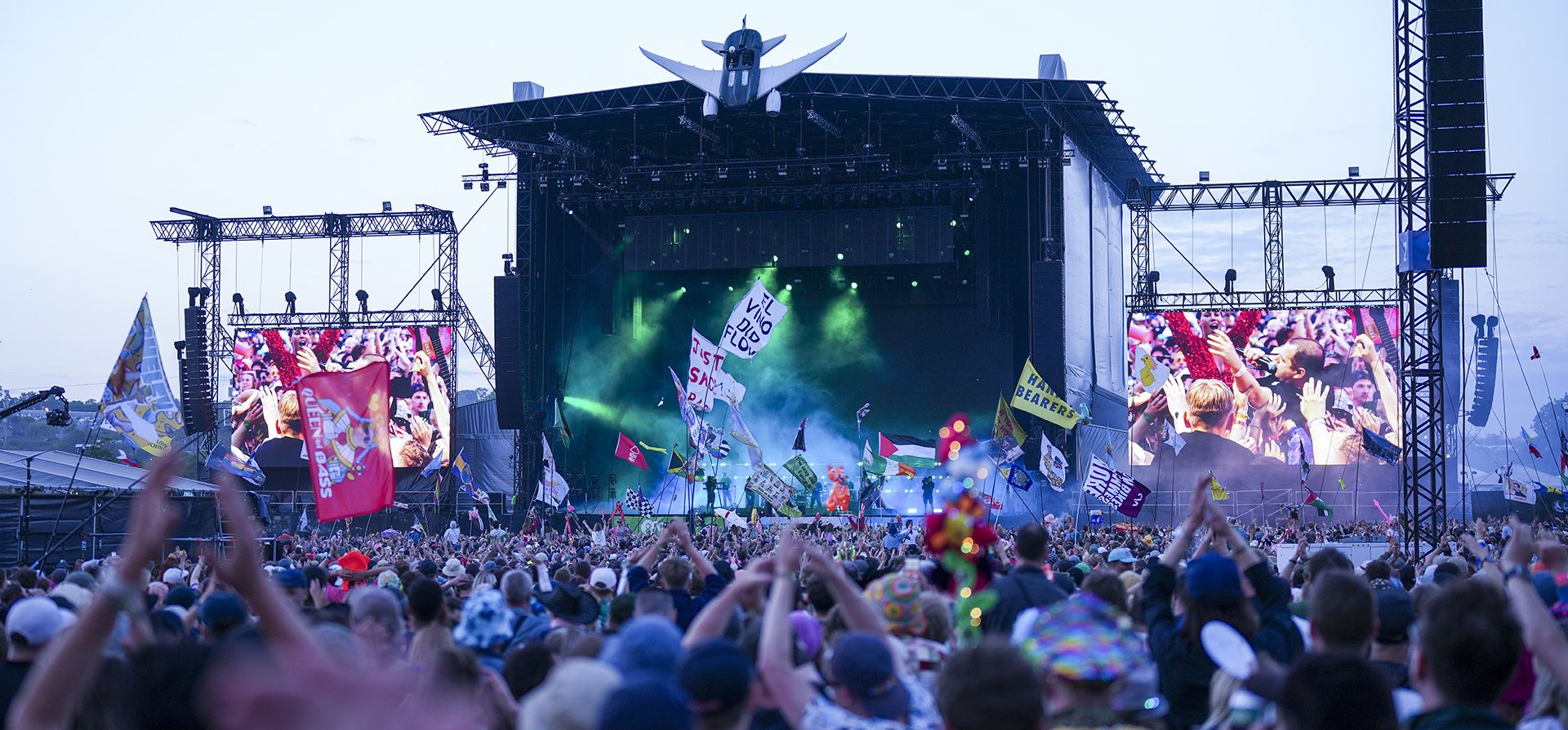 Paloma Faith actúa durante el Festival de Glastonbury en Worthy Farm, Somerset, Inglaterra, el domingo 30 de junio de 2024. (Scott A Garfitt/Invision/AP)