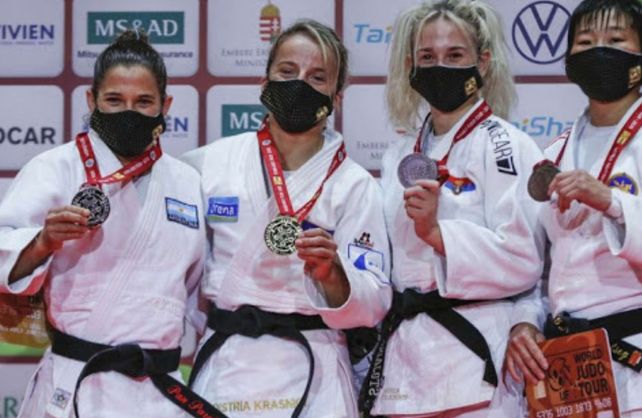 La Peque Pareto coronó con una medalla de plata su participación en Budapest.