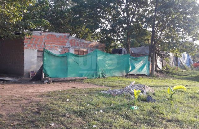 La vivienda de la familia de la beba que cayó a un balde en Santo Tomé.