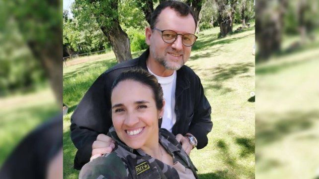 Nancy Benutti junto al chef francés Christophe Krywonis.