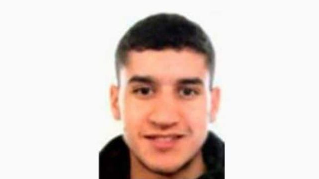 &nbsp;Una foto de Younes Abouyaaqoub provista por las autoridades&nbsp;