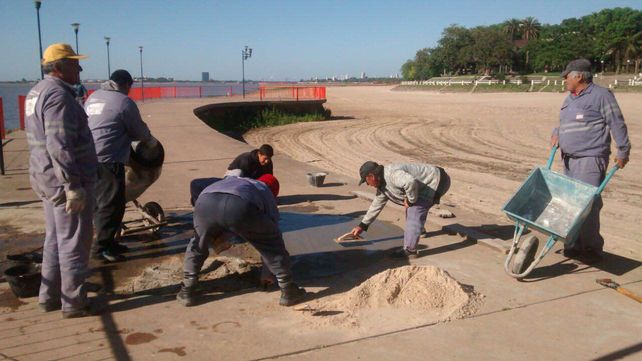 Ponen en condiciones la Costanera Oeste para la temporada de verano