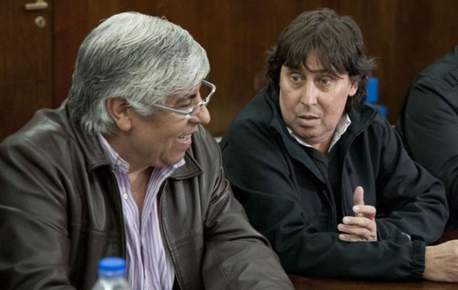 Hugo Moyano y Pablo Micheli