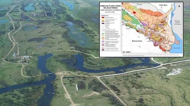 Las intervenciones humanas en el Delta que cortan el paso de agua para mejorar la producción ganadera aumentaron en Entre Ríos y Santa Fe.