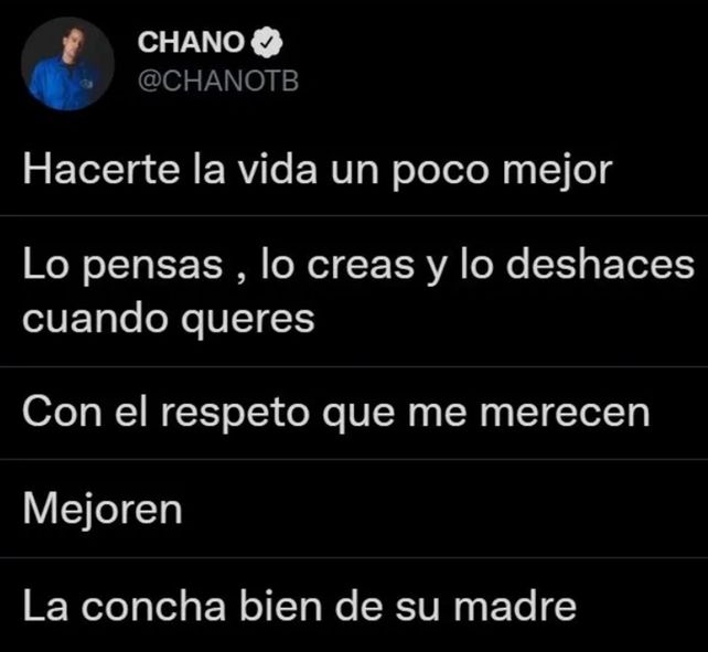 Chano reflexionó sobre la tragedia que provocó la cocaína adulterada: Mejoren