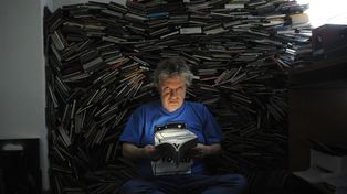 Libros, libros y más libros. La literatura, una de las grandes pasiones de Mauricio Maronna.