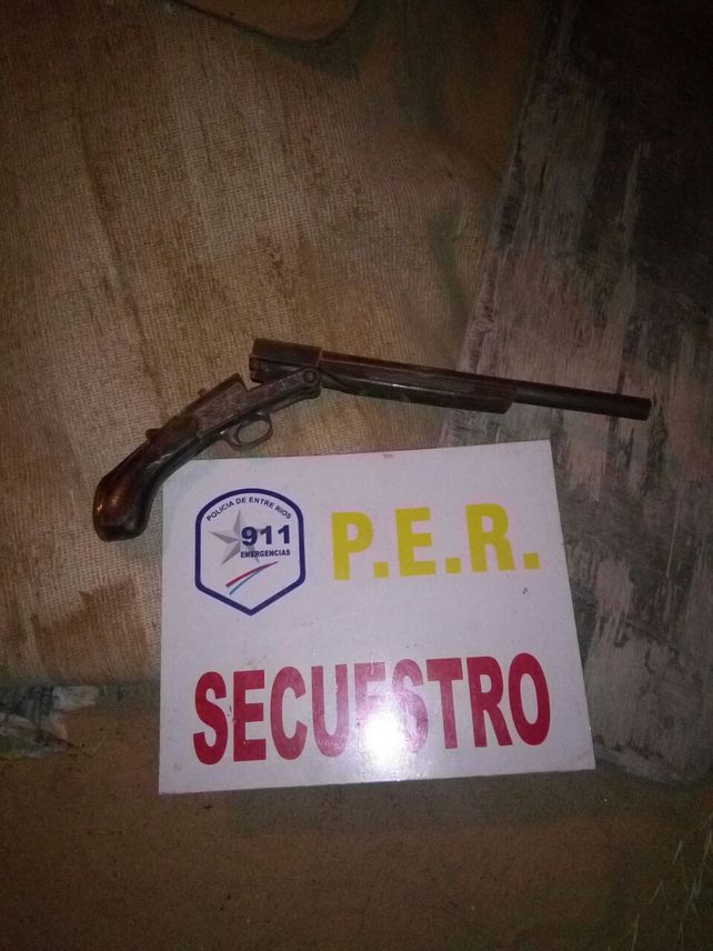 El pistolón que tenía el acusado en su poder.&nbsp;