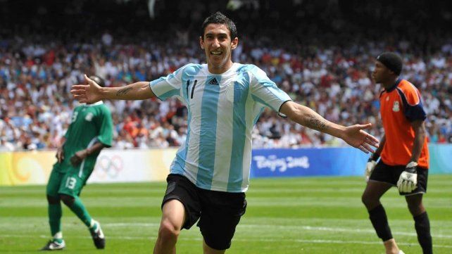 Ángel Di María marcó un golazo de emboquillada para que Argentina sea oro en los Juegos Olímpicos de Beijing 2008.