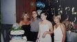 Diesser, Fraticelli y Natalia en el cumpleaños de la niña.