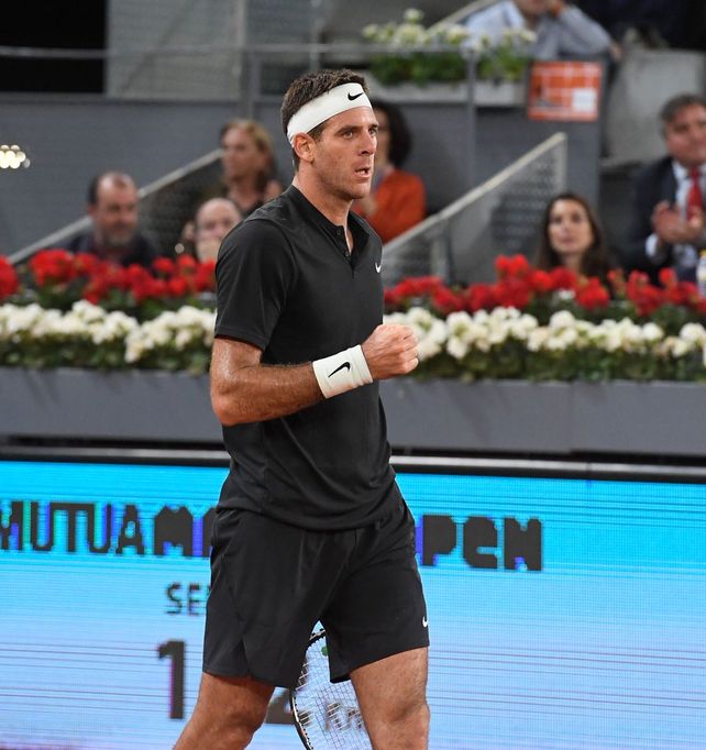 Del Potro arrancó a paso firme en el Masters 1000 de Madrid