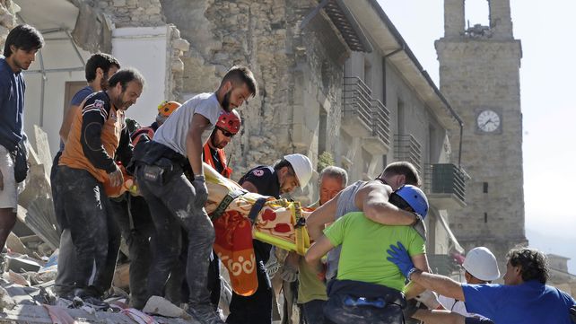 Las estremecedoras imágenes del sismo que sacudió a Italia
