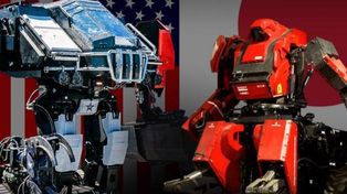 Así fue la épica batalla de robots gigantes entre EEUU: y Japón