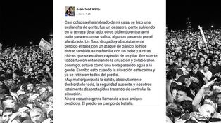 El terrible testimonio de un vecino que ayudó en la salida del recital del Indio Solari