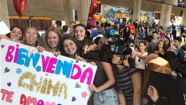 Furor por la China Suárez en Tel Aviv donde tuvo un gran recibimiento de sus fans