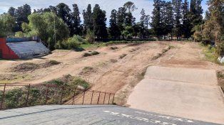 El trazado del bicross ubicado en la zona del Parque Gazzano.