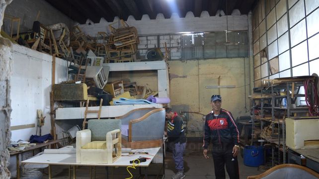 Taller de tapicería.&nbsp;
