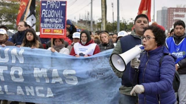Protesta. Familiares de los ocho desaparecidos marcharon ayer.