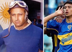 Juan Manuel Fangio y Juan Román Riquelme nacieron un 24 de junio
