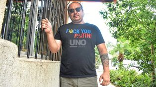 Yevgen (en español Eugenio) Ican, ucraniano de 36 años que vive en Santa Fe y atiende un kiosco en barrio Candioti Sur.