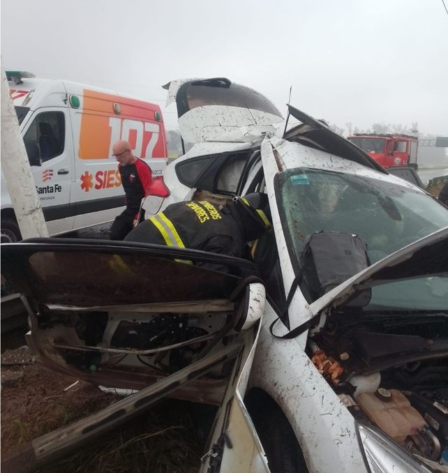Milagro en la Circunvalación Oeste: un auto despistó