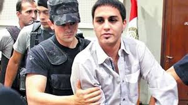 Godoy al momento de ser juzgado en el caso de Caminos