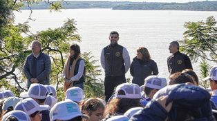 Jura. El presidente de Parques Nacionales encabezó la jura por el ambiente de 12 escuelas con un total de 362 alumnos.