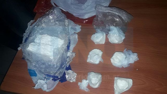 De gran pureza. La cocaína que se vendía en Nogoyá
