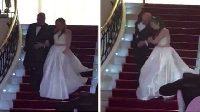 Se cayó de las escaleras en su fiesta de 15 y se volvió viral