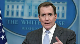 John Kirby, vocero de prensa del Pentágono, anunció el derribo del objeto misterioso sobre Alaska.