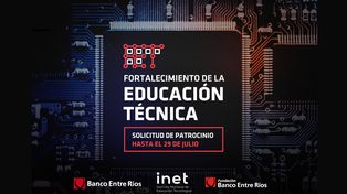 Banco Entre Ríos patrocinará proyectos vinculados a educación técnica, empleo y desarrollo tecnológico¿Quiénes pueden participar?