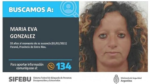 Continúa la búsqueda de María Eva González