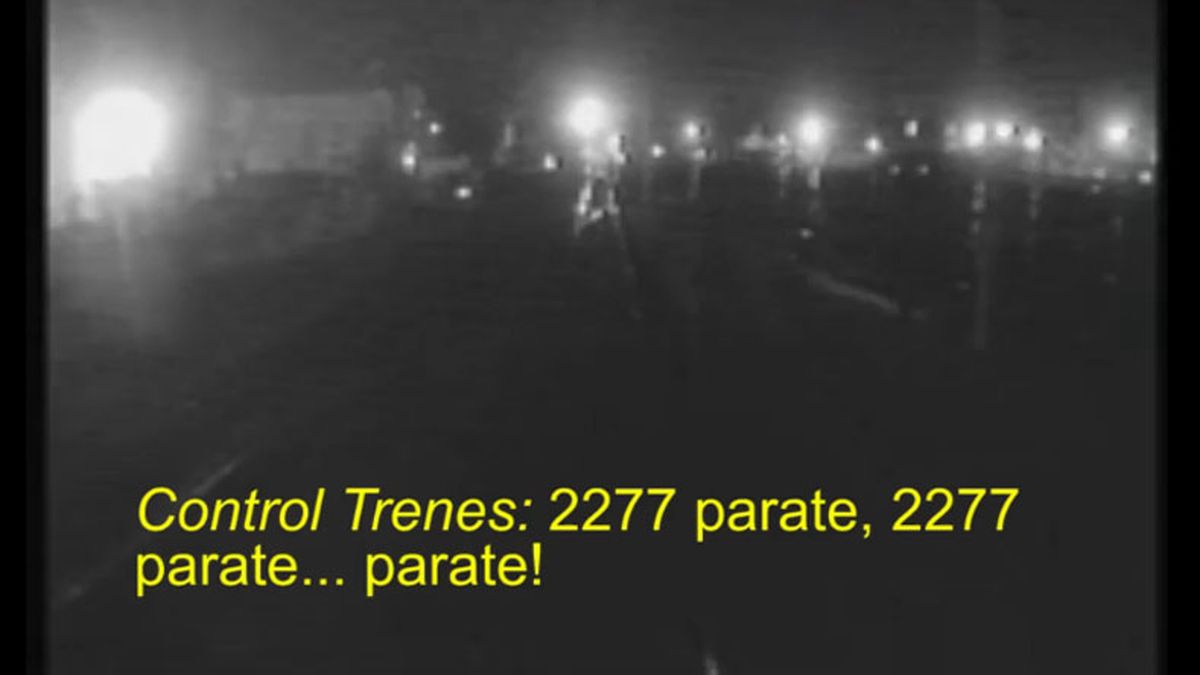 Se conoció el video del choque de trenes en Temperley