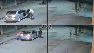 VIDEO: así fue el ataque a piedrazos contra las oficinas de Luis Spahn