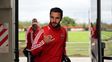 Nacho Scocco, en la partida del equipo de Newells rumbo a Buenos Aires. Nacho Scocco, en la partida del equipo de Newells rumbo a Buenos Aires.
