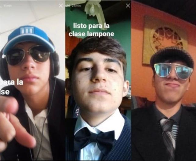 Los alumnos de 4to. D del Supeior de Comercio se vistieron de gala para una clase.&nbsp;