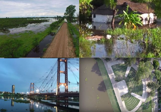 La crecida del río Paraná en diferentes imágenes