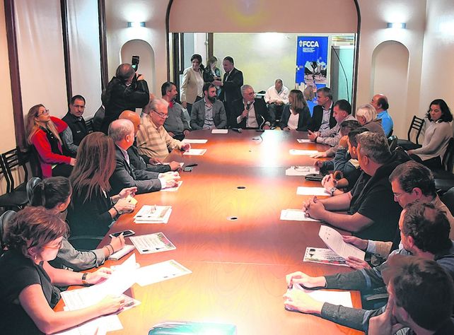 en la asociación empresaria. El encuentro de los comerciantes fue fructífero.