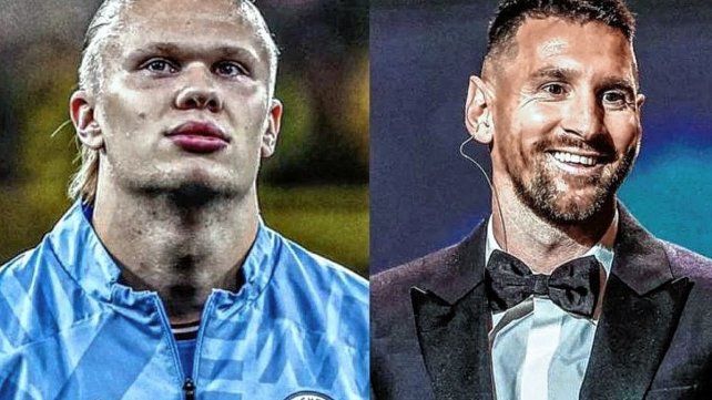 Para Haaland, Messi es el mejor que ha jugado jamás